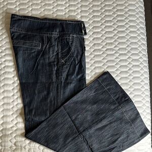 Arden B Dark Blue Flare Jeans